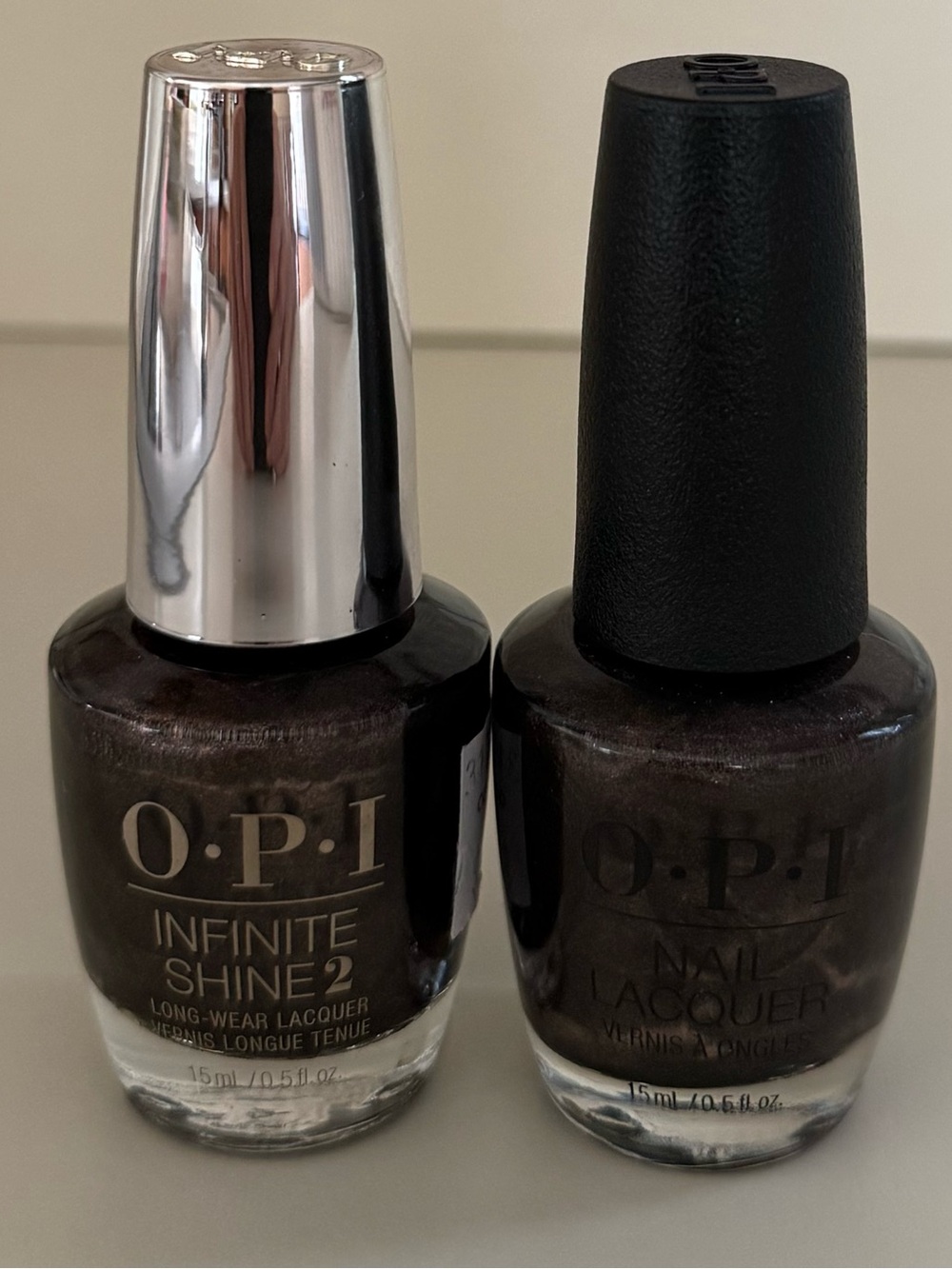 OPI Hot Toddy Naughty Shimmery Brown Nail Polish Duo